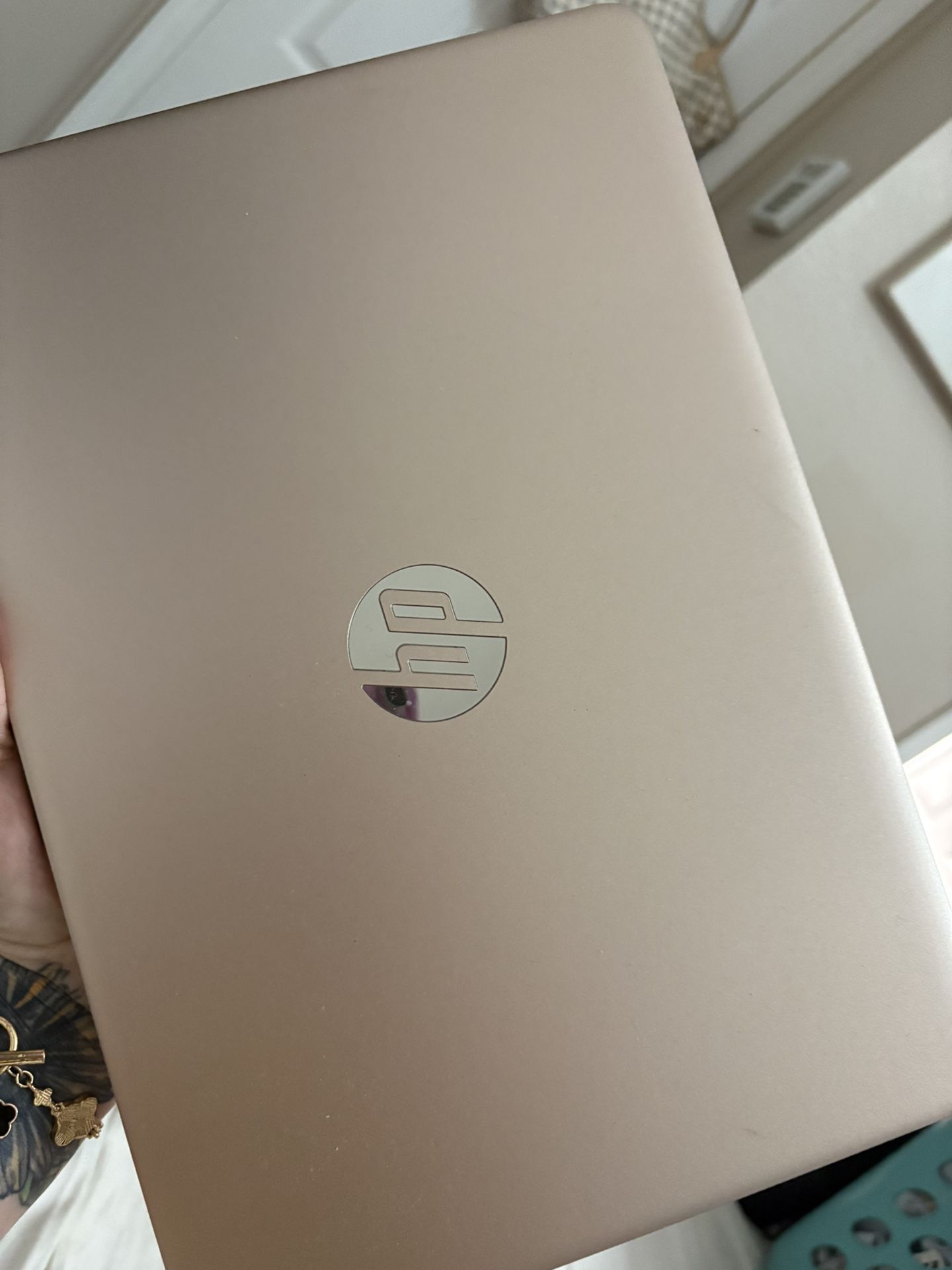 Rose Gold HP laptop