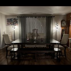Table With Bench And Chairs 