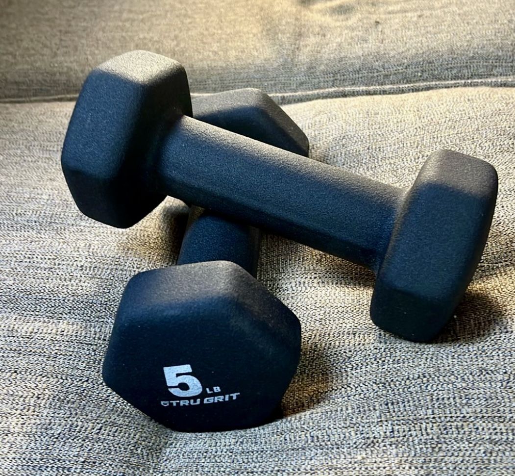 Pair Of 5 Pound Dumbbells