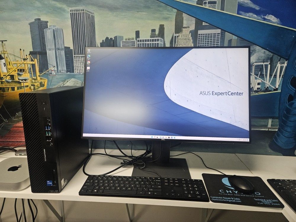 2022 Asus ExpertCenter PC Desktop Computer Core I5 16 GB RAM 512 GB SSD + 27" Monitor