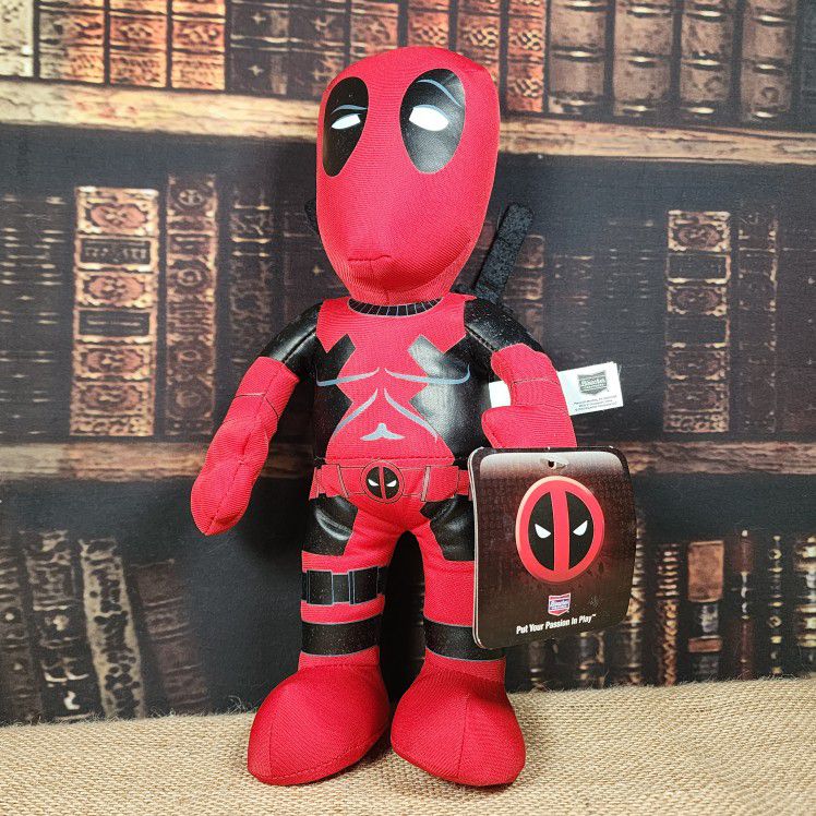 Marvel Deadpool 10" Stuffed Plush by Bleacher Creatures in Red Costume