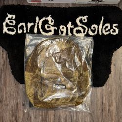 Supreme Velvet Backpack Tan Leopard 