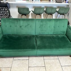 Futon Sofa Bed Velvet 3 in 1 Sofa ,Recliners , Sleeper