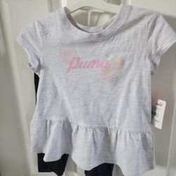 PUMA CAPRI LEGGING SET . GRAY COLOR SIZE 3T.PICK UP PALMDALE ,CA
