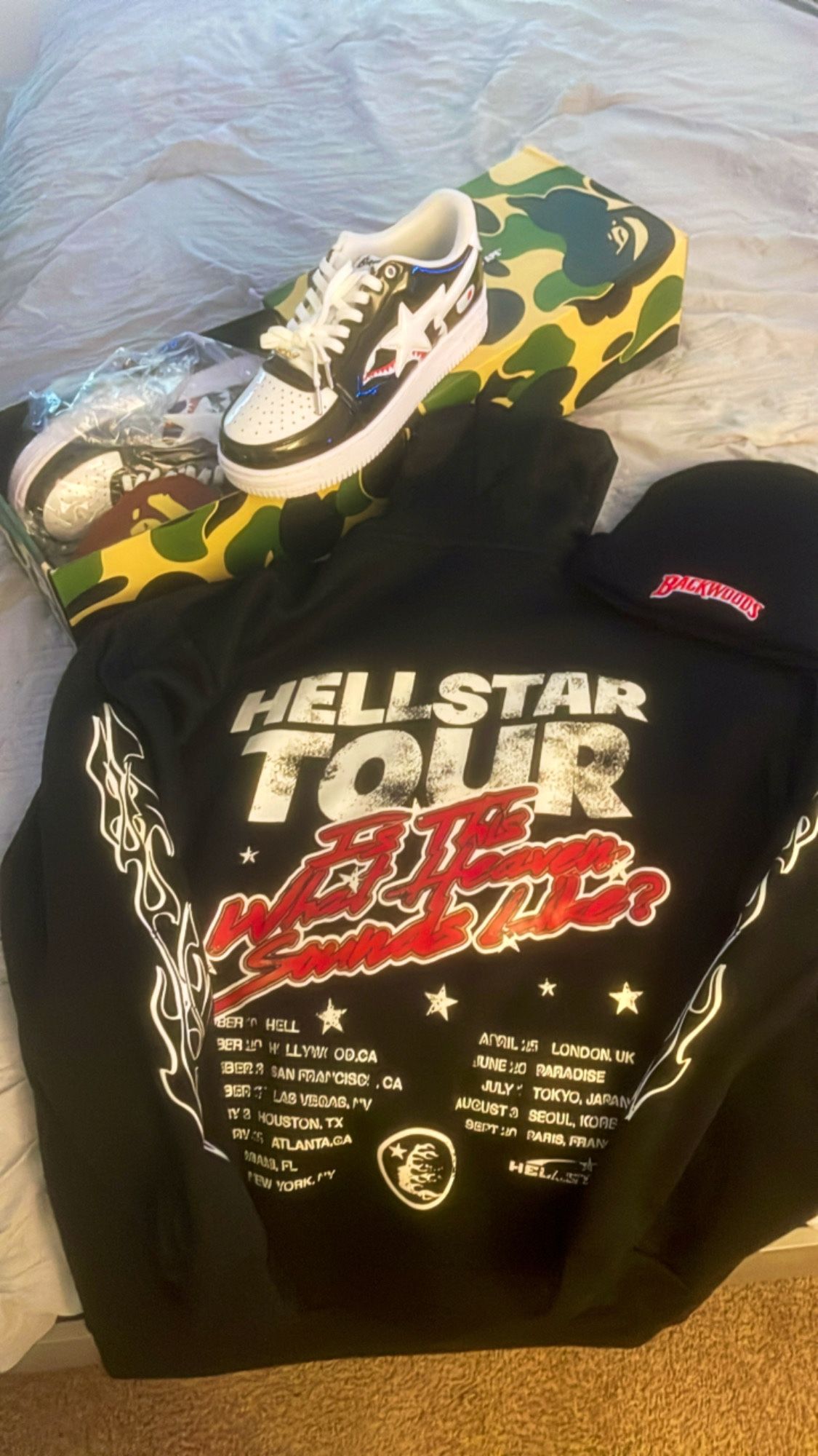 A Bathing Ape Bape Sta Low Color Block Shark