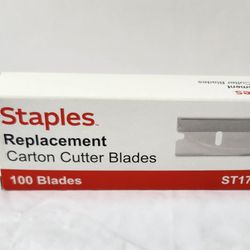 NEW BOX OF STAPLES REPLACEMENT BLADES 