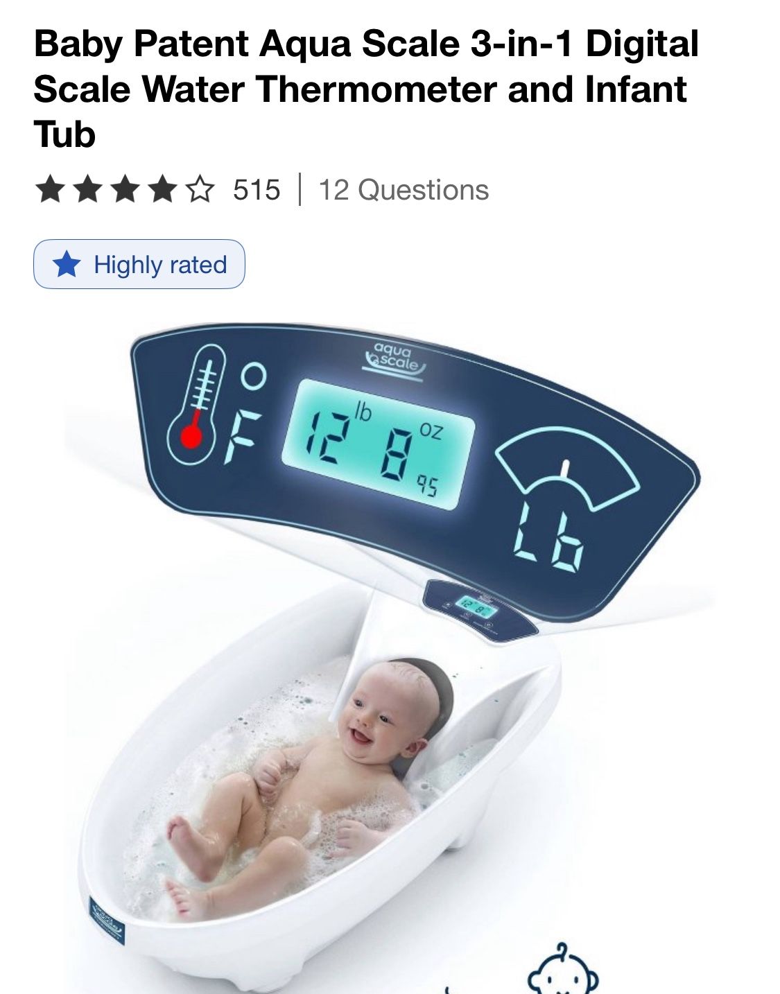 Digital Baby Bathtub