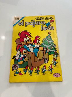 El Pajaro Loco Magazine 331 Spanish Mexican Novaro 1969 Walter Lantz Vintage  1 page has rip in the middle of the book. Intact and complete