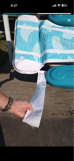 XtremepowerUS USA Patriotic Floating Chaise Pool Lounger Headrest Padded Large Lounge, Backrest, Footrest & Cupholder for Adults 108
