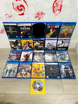 Playstation 5 Games And PlayStation 4 Games ( Used , Tested Working )  Read Description)