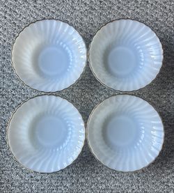 Anchor Hocking Milk Glass 8 1/2” Bowls