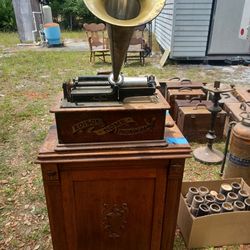 Antique Edison Home Phonograph 