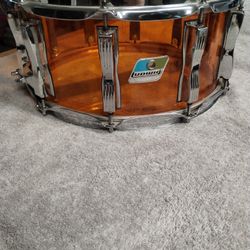 Ludwig Amber Vistalite Snare Drum 
