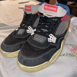 Brand New Jordan 4 Retro x Union LA Off Noir Size US 11