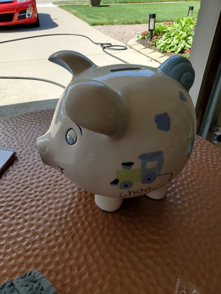Piggy Bank For Boys, Has Bottom Plug
