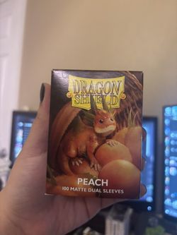 Peach Dragon Shield Sleeves
