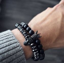 Vintage Charm Beads Bracelet