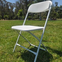 Plastic Folding Chairs White