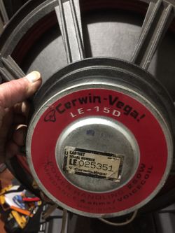 Cerwin Vega 15 inch subs