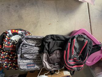Used back packs