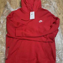 Nike Red Hoodie NEW With TAGS