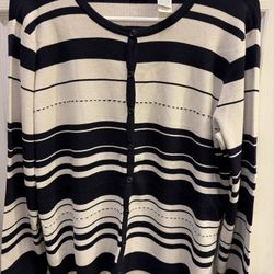 Women Striped Cardigan 