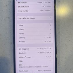 iPhone 13 Pro Max (128gb) UNLOCKED
