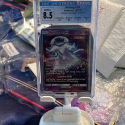Pokemon Nihilego GX Crimson Invasion 49/111 (CGC NM/Mint+ 8.5 2017