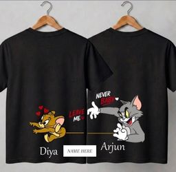 Two shirts Tom and Jerry Couples Graphic T-Shirt Set