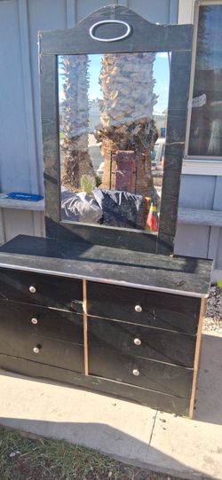 Dresser and mirror