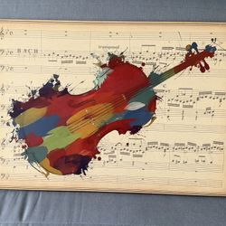  Violin Painting On Canvas