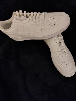 Nike White Low-Top Leather Sneakers