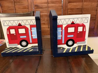 Fire Truck Book Ends
