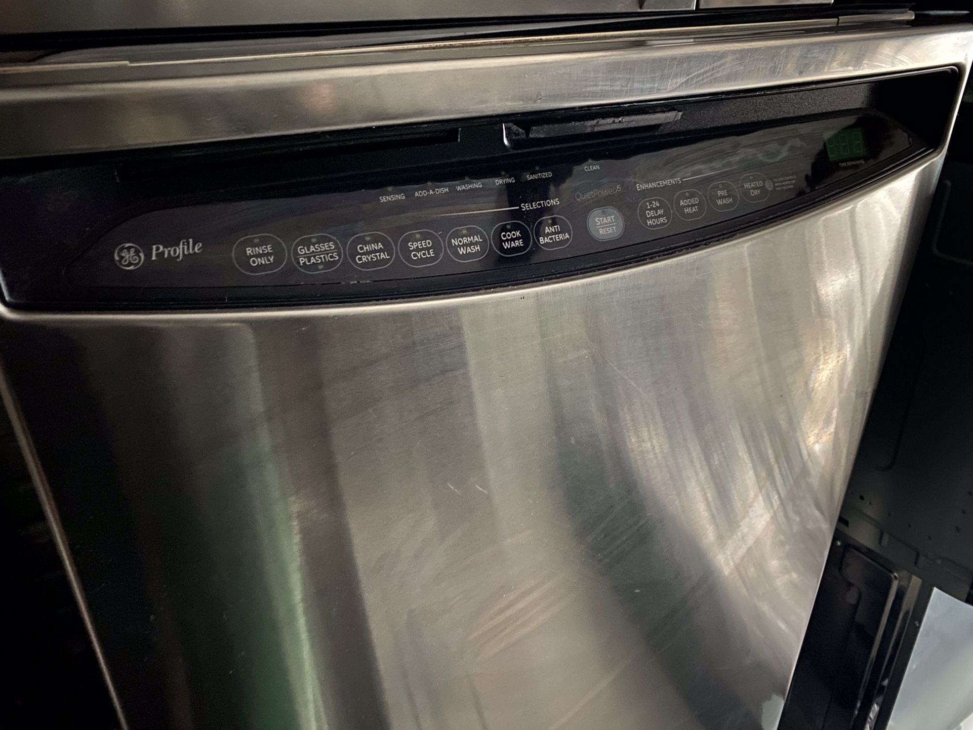 GE Profile Stainless Steel Dishwasher And GE Profile Over The Range Microwave 