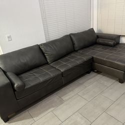 Leather Couch 