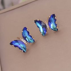 Gold Plated Butterfly Earrings