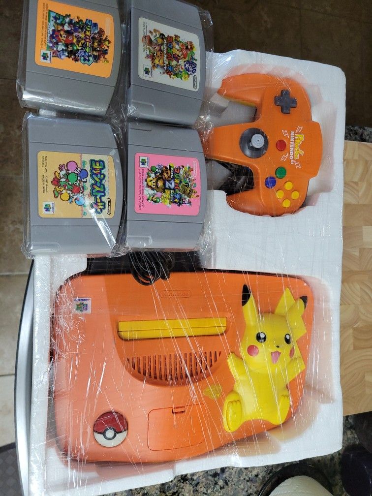 N64 Orange Pikachu Edition