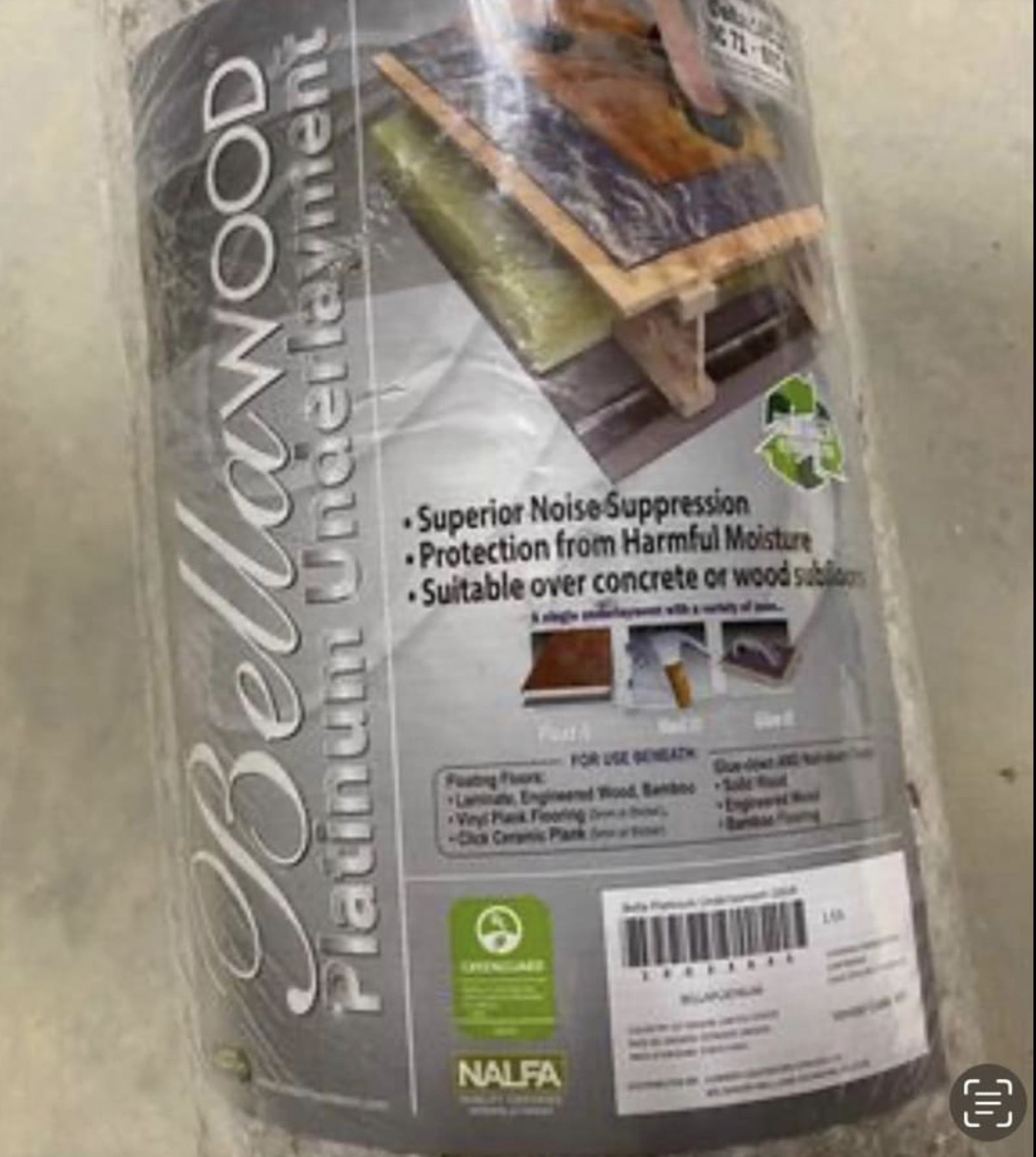 Bellawood Platinum Underlayment - NEW