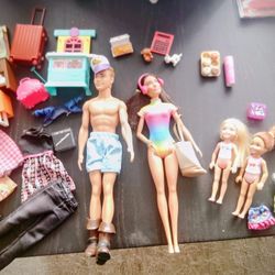 Barbie Dolls And Accessories 