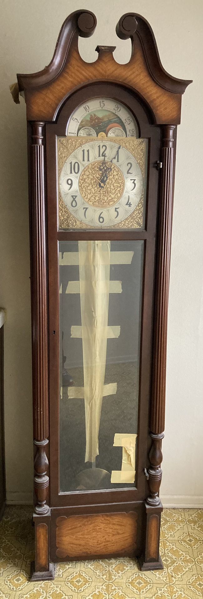 General Electric Model 309 Antique Grandfather Clock Westminster Chime