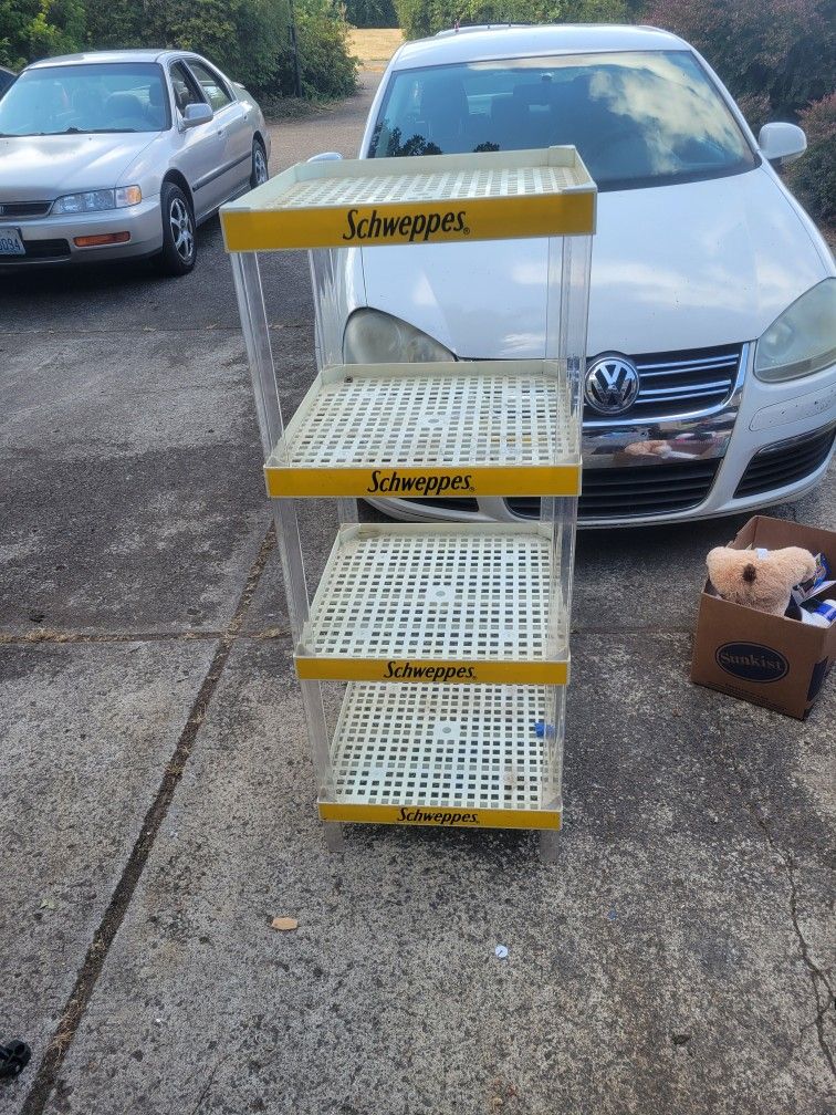 Vintage Schweppes Beer 4 Tier Shelves