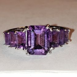 Sterling Silver Amethyst Ring