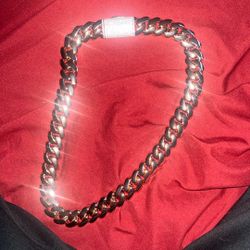 rose gold Moissanite cuban link