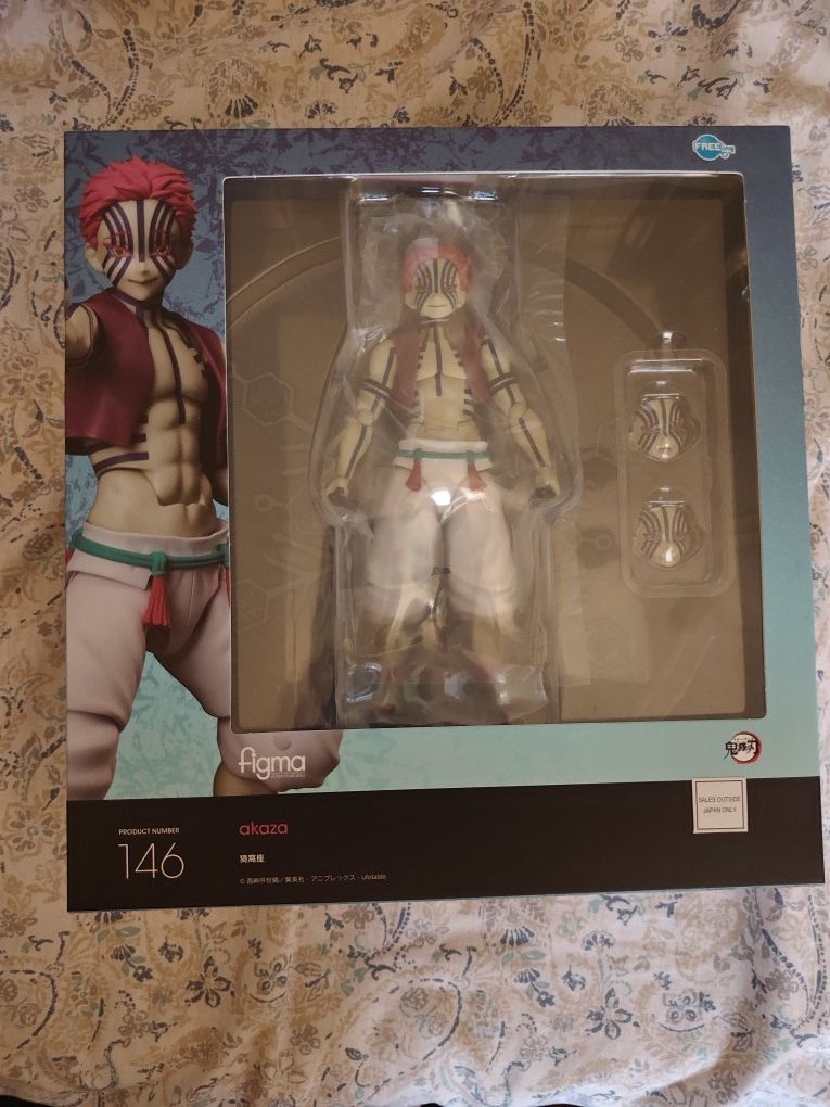 Akaza FREEing Demon Slayer: Kimetsu no Yaiba: Akaza Figma Action Figure, Multicolor