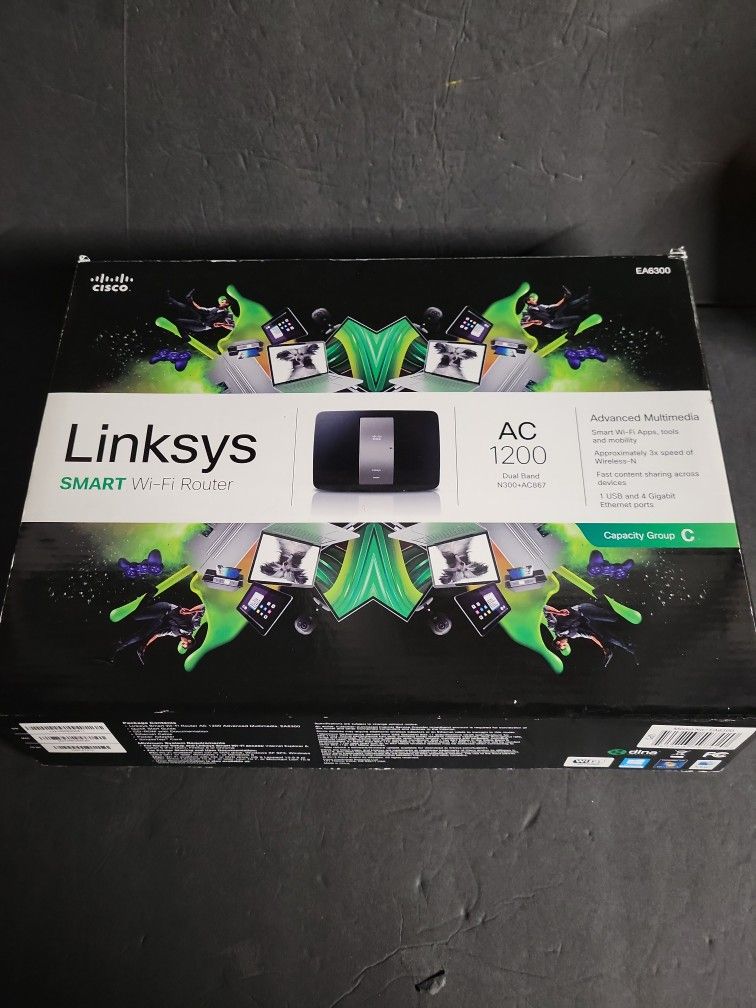 Cisco Linksys AC1200 Smart Wi-Fi Router