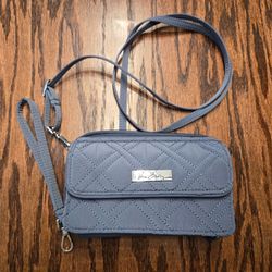 NEW Gray Vera Bradley All In One Quilted Crossbody