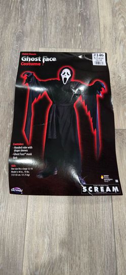 Ghost Face Child Halloween Costume X-Large