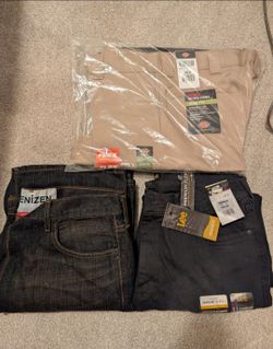 Men's jeans pants denim slacks size 36 and 38
