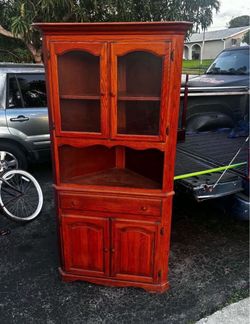 Curio Cabinet With Glass Doors