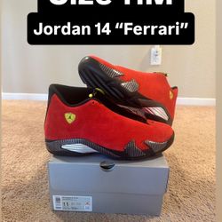 Nike Air Jordan 14 Retro “Ferrari” Size 11M
